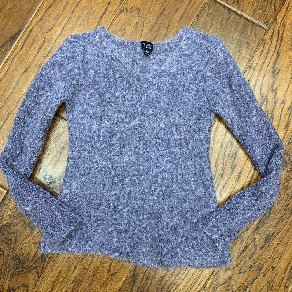 Eileen fisher wool mohair Italian yarn sweater